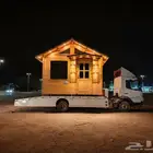 اكواخ ريفيه(كوخ متنقل4 4جاهز)