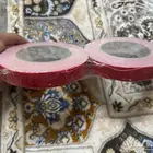 شريط رول احمر اللاصق ابيض