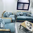 كنب خشب مصري زان حفر يدوي ثقيل فخم