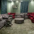 كنب مع ستاره مع اربع طاولات جانبيه