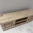 طاولة خشب هندي تلفزيون
