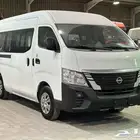 باص نيسان اورفان 2024 ركاب 13 راكب سقف عالي بنزين خليجي