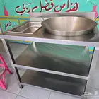 قلاية - طاولة قلي ستينلس ستيل للمطاعم