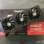 كرت شاشة amd rx7700xt gpu rx 7700 xt 12GB OC ثلاث مراوح
