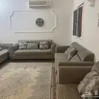 كنب للبيع اربع قطع نظيف جديد ماله 7شهور