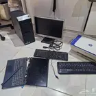جهاز حاسب قديم وملحقاته   طابعة hp