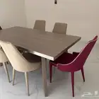 للبيع جلسة طقم كنب كلاسيك مودرن و طاول طعام