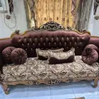 طقم كنب ملكي فاخر مستعمل ونظيف جدا