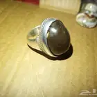 خاتم فضة كهرمان سومطري