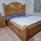 غرفة نوم و كنب و مجلس كنب مع ستارة للبيع