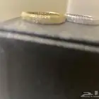 طقم خاتم دبل فضي وذهبي