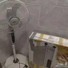 مروحه عاموديه ودفايه زيت 13 ريشه الاتنين بحاله لاتعمل