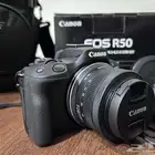 كاميرا كانون EOS R50   بدون مرآة (Mirrorless) شبه جديييدة