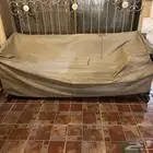 كرسي حديد مع عجلات للجسلة الخارجية