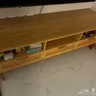 طقم طاولة ومكتبة تلفزيون ثلاث قطع