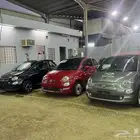 3 سيارات فيات 500 بطايق جمركيه أصفار