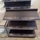 رفوف عرض سوداء جداري ووسطي - فرصة للي يجهز محل او سوبرماركت