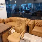 جديد كنب مكتبي جلد فخم وطني جاهز متوفر مع التوصيل