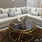 كنب زاويه مع طاولات سجاده