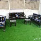كراسي حديد كراسي الكويتية في  كفرات وبدون كفرات