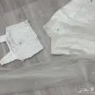 فستان زواج ابيض شبه جديد