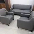 مكتبي كنب جلد متوفر كل ألوان و أشكال جديدة سعر جملة