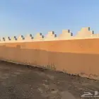 حوش للإيجار مقسوم مساحه تقريبا 1200 الموقع الوعير حي الرمانه