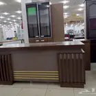 طقم مكتب مع دولاب انيق جديد بالكرتون