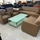 كنب جلد فخم متوفر مكتبي