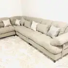 كنب امريكي مودرن جودة -ضمان خشب-اسفنج طقم L جاهز خلال5 ايام