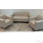 كنب جلد طقم فخم جديد مادل متوفر أمريكي و ملكي و اكيا