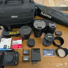 كاميرا نايكون مع عدسات و ملحقات Nikon D750   accessories