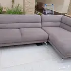 كنب رمادي قطعتين