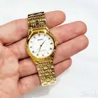 ساعة سيكو كوارتز اليابانية الاصلية للجنسين ذهبي بسعر التصفية