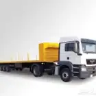 تريلا سطحه متواجدة في المدينة التحميل لأي مكان