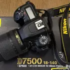 نيكون D7500   18-140 نظيفة جد ا  3400 قابل للتفاوض.