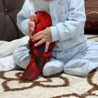 ببغاء لوري احمر متكلم - رد لوري