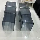 طاولات ضيفه فخمه لم تستحدم زجاج طقمين