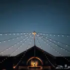 انارة عقدية 18 متر 30 مصباح LED. عقد إنارة مقاوم للماء