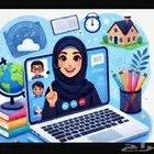 معلمة متخصصة في التدريس عن بعد
