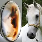 عقيق مصور ( صورة خيل )