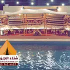 لبيع بيوت الشعر الاسود والابيض خيام شفاف خيام هيكل بدون حبال