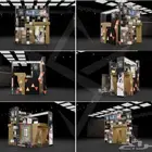 تصميم 3D بوث ( جناح ) و مسارح و كوش