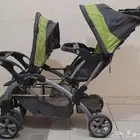 مستلزمات أطفال  عربية بمقعدين-كرسي سيارة-سرير-حمالة وغيرها