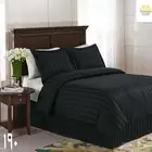 مفرش سرير فندقي 6 قطع مقلم من شيراتون