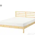 هيكل سرير خشب ايكيا