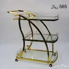 عربة تقديم استيل بعجل