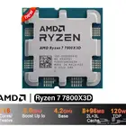 معالج كمبيوتر ايه ام دي رايزن 7 7800x3d ثماني النواة  16 خيط