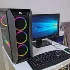 pc gaming rtx بيسي قيمنق overclock RGB كامل مع الشاشة