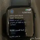 ساعة ابل الجيل التاسع مقاس 45 نظيفه